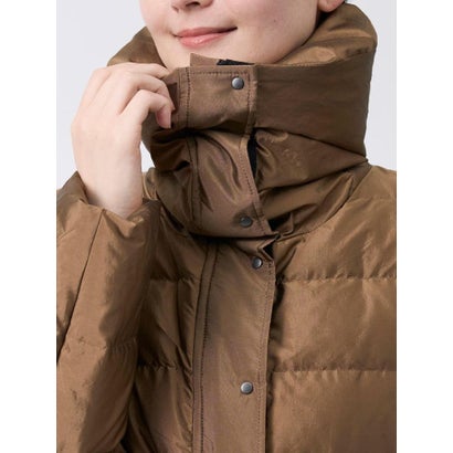ランバン コレクション LANVIN COLLECTION ファブリカ社製タフタ ウエストシェイプダウンコート （ブラック）｜詳細画像
