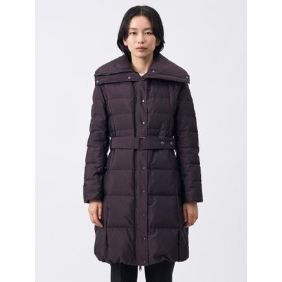 ランバン コレクション LANVIN COLLECTION ファブリカ社製タフタ ウエストシェイプダウンコート （ブラック）｜詳細画像