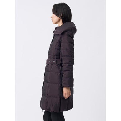 ランバン コレクション LANVIN COLLECTION ファブリカ社製タフタ ウエストシェイプダウンコート （ブラック）｜詳細画像