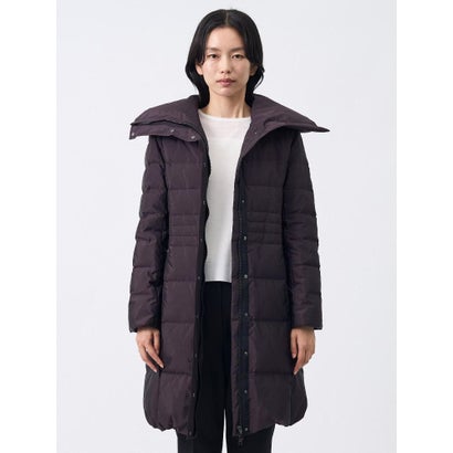 ランバン コレクション LANVIN COLLECTION ファブリカ社製タフタ ウエストシェイプダウンコート （ブラック）｜詳細画像