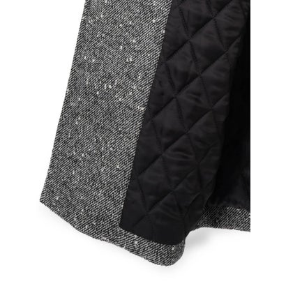 ランバン コレクション LANVIN COLLECTION スラブファンシーツイードコート （ブラック配色）｜詳細画像