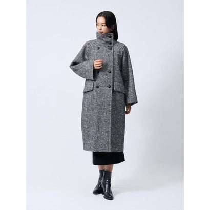 ランバン コレクション LANVIN COLLECTION スラブファンシーツイードコート （ブラック配色）｜詳細画像