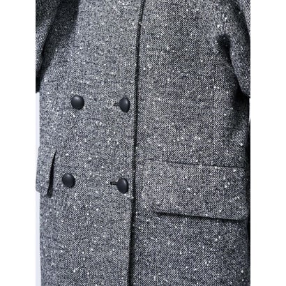 ランバン コレクション LANVIN COLLECTION スラブファンシーツイードコート （ブラック配色）｜詳細画像