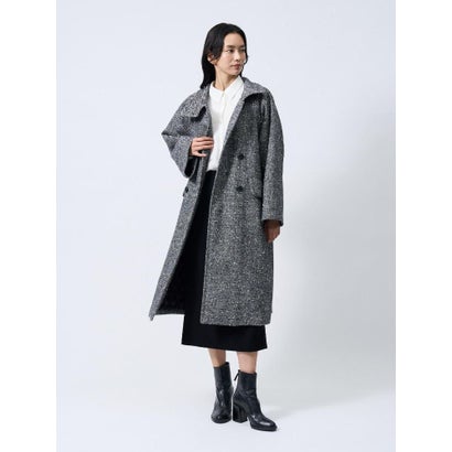 ランバン コレクション LANVIN COLLECTION スラブファンシーツイードコート （ブラック配色）｜詳細画像