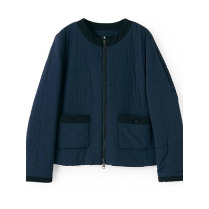 ランバン コレクション LANVIN COLLECTION ストレッチタフタジャケット （ネイビー）｜詳細画像