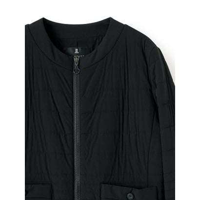 ランバン コレクション LANVIN COLLECTION ストレッチタフタジャケット （ブラック）｜詳細画像