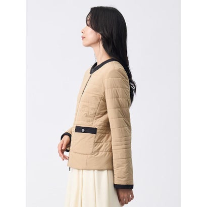 ランバン コレクション LANVIN COLLECTION ストレッチタフタジャケット （ブラック）｜詳細画像