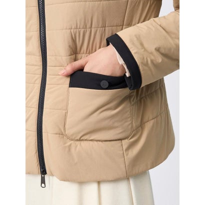 ランバン コレクション LANVIN COLLECTION ストレッチタフタジャケット （キャメル）｜詳細画像