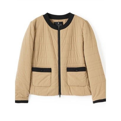 ランバン コレクション LANVIN COLLECTION ストレッチタフタジャケット （キャメル）｜詳細画像