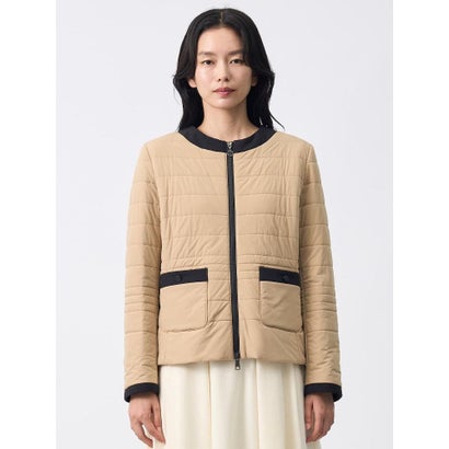 ランバン コレクション LANVIN COLLECTION ストレッチタフタジャケット （キャメル）｜詳細画像