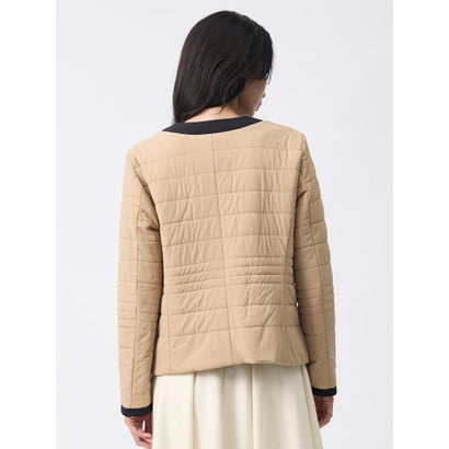 ランバン コレクション LANVIN COLLECTION ストレッチタフタジャケット （キャメル）｜詳細画像