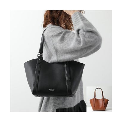 Lauren Ralph Lauren スモールトートバッグ TASHA （002/BLACK/ブラック）｜詳細画像