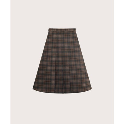 ラポミ プチ LA POMME petit Plaid Short Coat Set Up  チェック柄ショートコートセットアップ （Brown）｜詳細画像