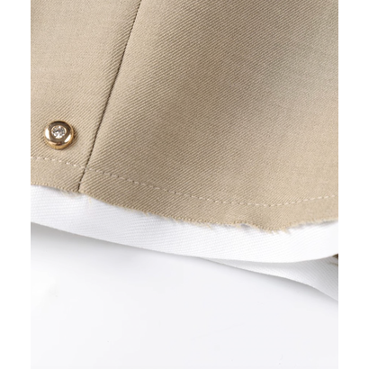 ラポミ プチ LA POMME petit Peaked Lappel Mini SKirt Set up （Beige）｜詳細画像