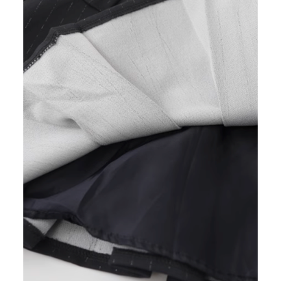 Blazer Pleats Belted Dress （Dark Gray）｜詳細画像