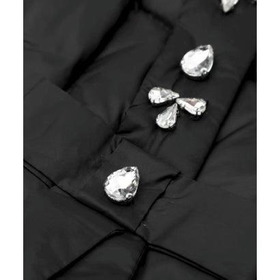 Shoulder Beads Deco Duck Down Coat （Black）｜詳細画像