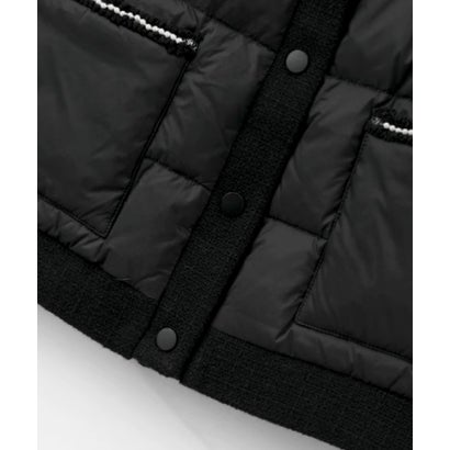 Shoulder Beads Deco Duck Down Coat （Black）｜詳細画像