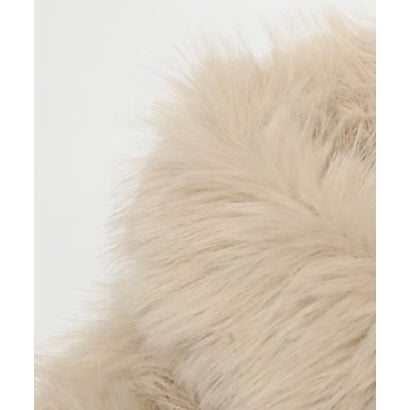 ラポミ プチ LA POMME petit Fluffy Patchwork Down Coat （Beige）｜詳細画像