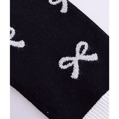 ラポミ プチ LA POMME petit Ribbon Embroidery Knit Set Up リボンジャガードセットアップ （Black）｜詳細画像