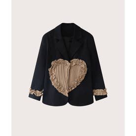 Champagne Frill Heart Jacket シャンパンフリルハートジャケット （Black）