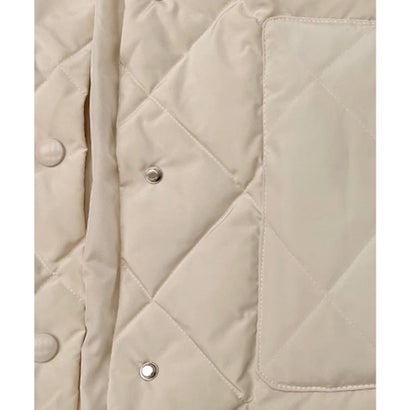 ラポミ プチ LA POMME petit Quilted Lace Ribbon Duck Down Jacket キルティングレースリボンダックダウンジャケット （Brown）｜詳細画像