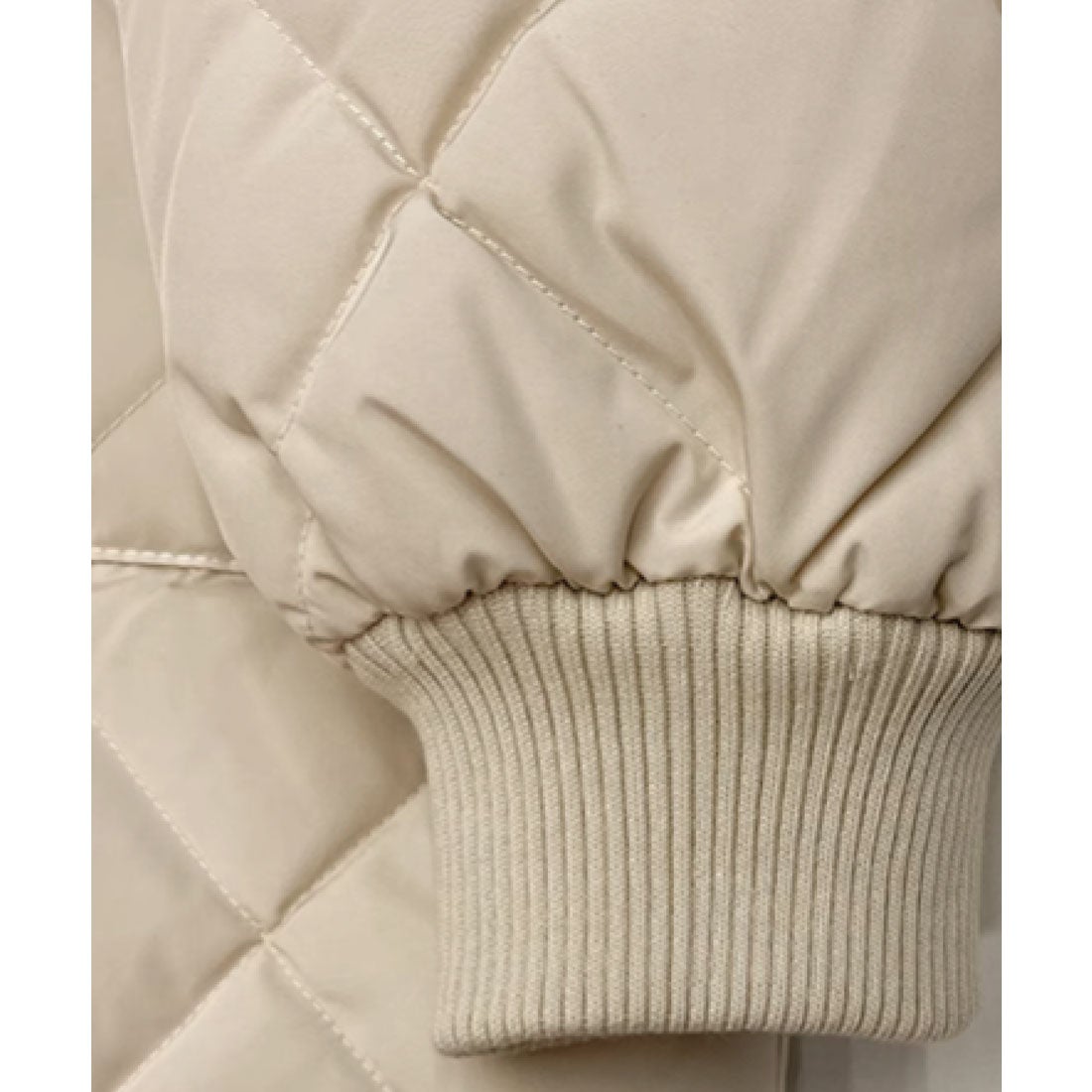 ラポミ プチ LA POMME petit Quilted Lace Ribbon Duck Down Jacket 