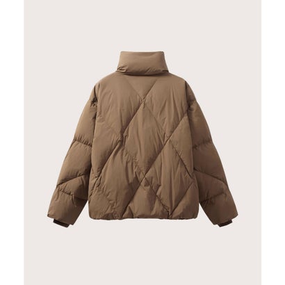 ラポミ プチ LA POMME petit Quilting Ribbon Puffer Duck Down Jacket キルティングリボンパファーダックダウンジャケット （Brown）｜詳細画像
