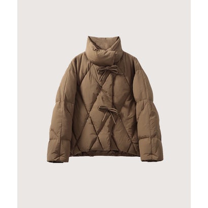 ラポミ プチ LA POMME petit Quilting Ribbon Puffer Duck Down Jacket キルティングリボンパファーダックダウンジャケット （Brown）｜詳細画像