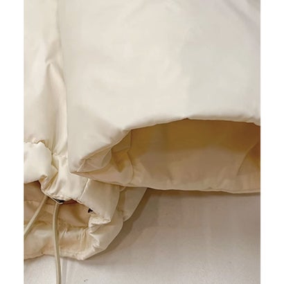 ラポミ プチ LA POMME petit Lace Frill Collar Puff Duck Down Coat レースフリル襟ハーフダックダウンコート （White）｜詳細画像