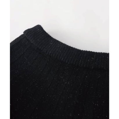 ラポミ プチ LA POMME petit Beaded Flower Style Knit Set-Up  ビーズフラワー風ニットセットアップ （Black）｜詳細画像