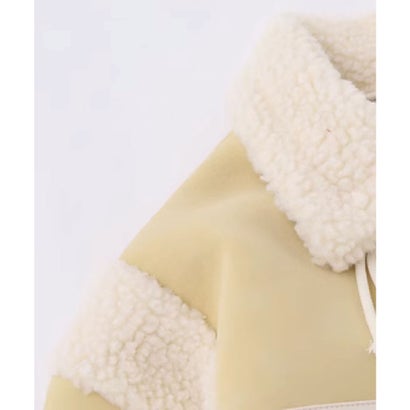 ラポミ プチ LA POMME petit Double Poacket Faux Shearling Coat ダブルポケットフェイクムートンコート （Black）｜詳細画像