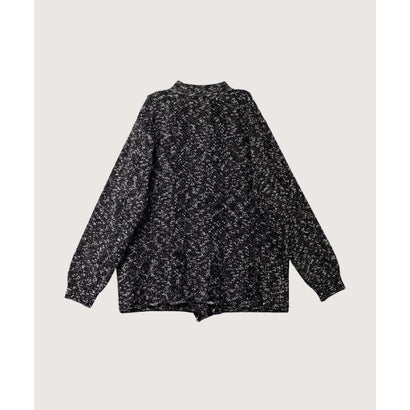Speckled Floral Jacquard Cardigan/花柄ジャカードカーディガン （Black）｜詳細画像