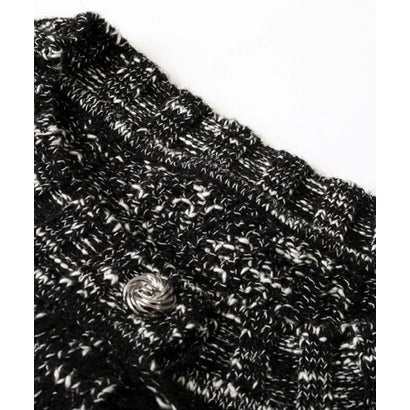 Speckled Floral Jacquard Cardigan/花柄ジャカードカーディガン （Black）｜詳細画像