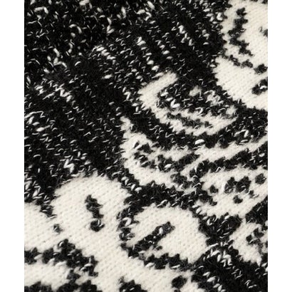 Speckled Floral Jacquard Cardigan/花柄ジャカードカーディガン （Black）｜詳細画像