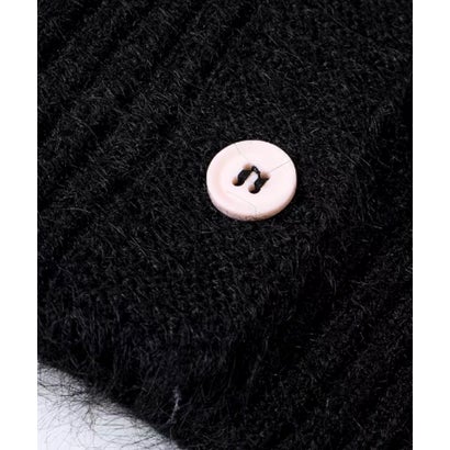 Colored Argyle Bow Cardigan/カラーアーガイル柄ボウタイ付きカーディガン （Black）｜詳細画像