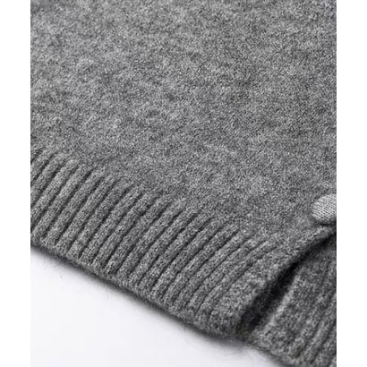 Scarf Ribbon Knit Vest/スカーフリボンニットベスト （Dark Gray）｜詳細画像