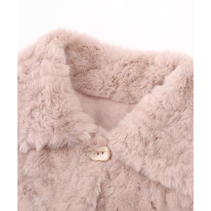Soft Textured Faux Fur Coat/ソフトフェイクファーコート （Beige）｜詳細画像