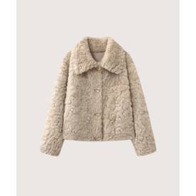 Soft Textured Faux Fur Coat/ソフトフェイクファーコート （Beige）