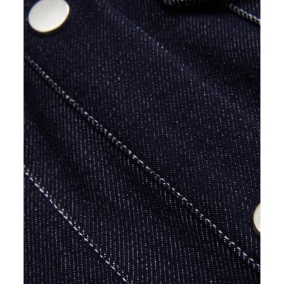 ラポミ プチ LA POMME petit Check Stitching Denim Jacket Set Up/チェックステッチデニムジャケットセットアップ （Blue）｜詳細画像