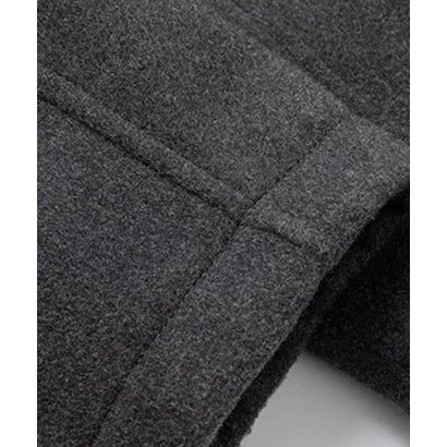 ラポミ プチ LA POMME petit Belted Pleats Peplum Woolly Coat/ベルト付きプリーツペプラムウーリーコート （Gray）｜詳細画像