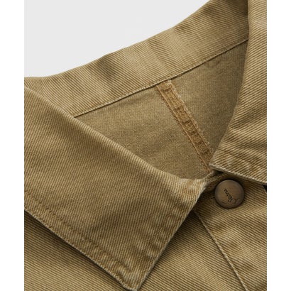 ラポミ プチ LA POMME petit Double Pocket Cropped Denim Jacket Set Up/ダブルポケットクロップドデニムジャケットセットアップ （Khaki）｜詳細画像