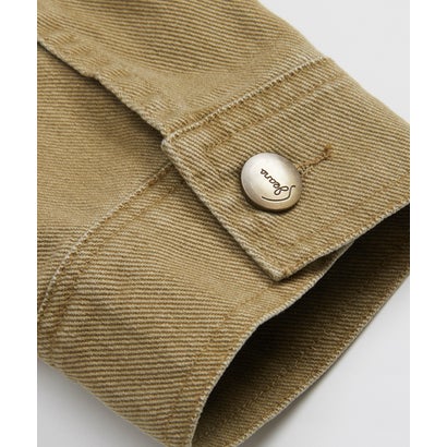 ラポミ プチ LA POMME petit Double Pocket Cropped Denim Jacket Set Up/ダブルポケットクロップドデニムジャケットセットアップ （Khaki）｜詳細画像
