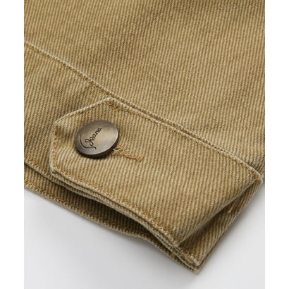 ラポミ プチ LA POMME petit Double Pocket Cropped Denim Jacket Set Up/ダブルポケットクロップドデニムジャケットセットアップ （Khaki）｜詳細画像
