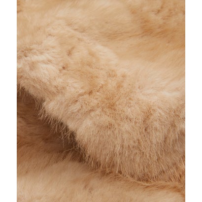 ラポミ プチ LA POMME petit Cropped Bow Faux Fur Coat/ボウ付きフェイクファーコート （Beige）｜詳細画像