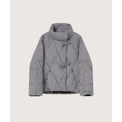ラポミ プチ LA POMME petit Quilting Ribbon Puffer Duck Down Jacket キルティングリボンパファーダックダウンジャケット （チェック）｜詳細画像
