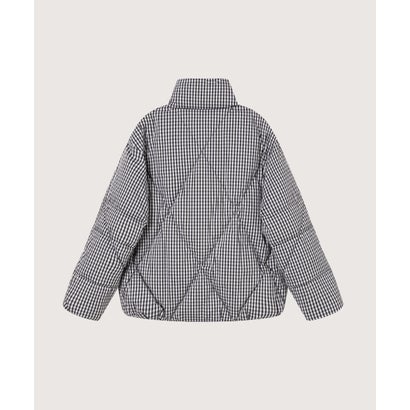 ラポミ プチ LA POMME petit Quilting Ribbon Puffer Duck Down Jacket キルティングリボンパファーダックダウンジャケット （チェック）｜詳細画像