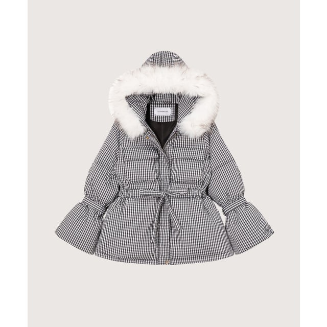 Puff Belted Duck Down Coat ベルト付きパフダックダウンコート （Check）