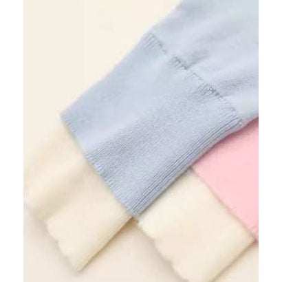 ラポミ プチ LA POMME petit Flower Applique Front Ruffle Cardigan/フロントラッフルフラワーアップリケカーディガン （Blue）｜詳細画像