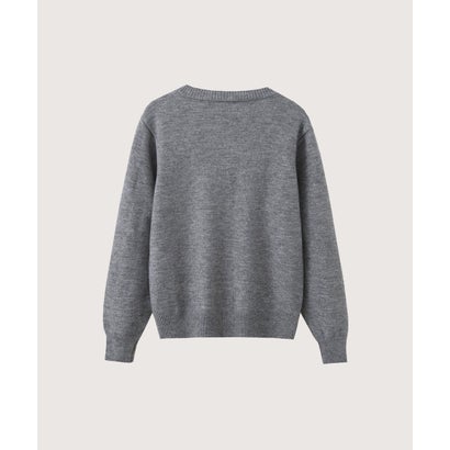 ラポミ プチ LA POMME petit Multi Colored Button Heart Patch Cardigan/マルチカラーハート型ボタンパッチ付きカーディガン （Navy）｜詳細画像