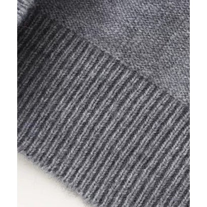 ラポミ プチ LA POMME petit Multi Colored Button Heart Patch Cardigan/マルチカラーハート型ボタンパッチ付きカーディガン （Gray）｜詳細画像